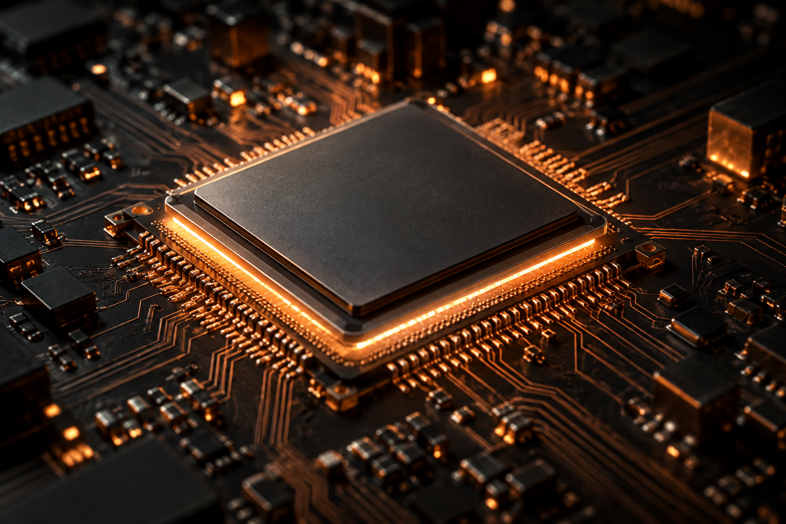 Advanced AI processor on a circuit board