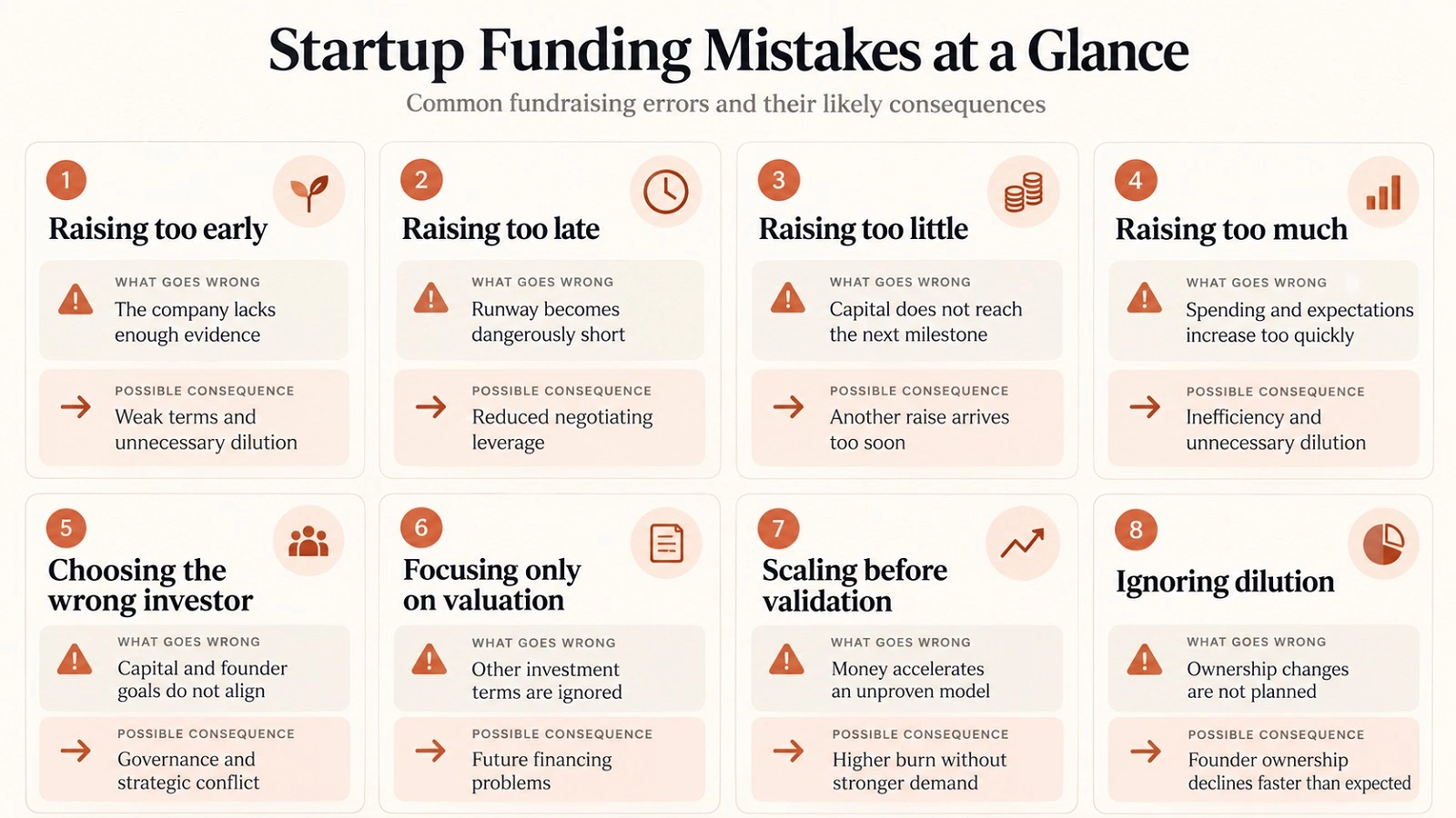 Startup Funding Mistakes Startup Funding Mistakes