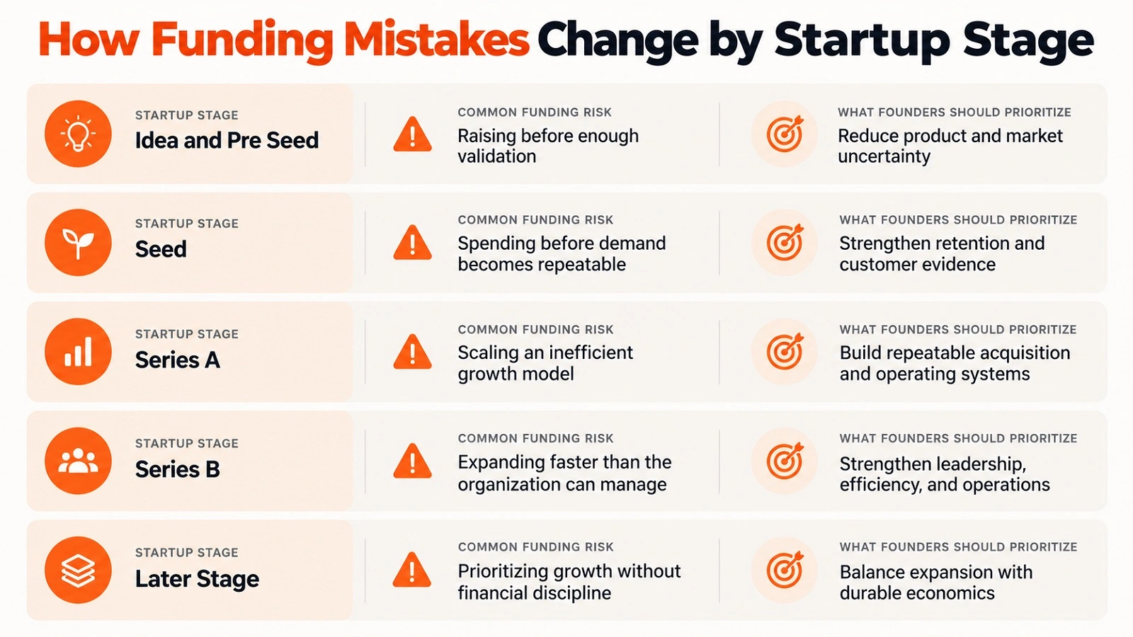 Startup Funding Mistakes Startup Funding Mistakes